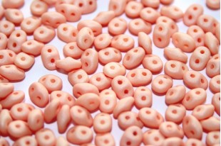 Superduo Beads Neon Silk Peach 5x2,5mm - 10gr