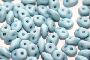 Superduo Beads Neon Silk Aqua Haze 5x2,5mm - 10gr