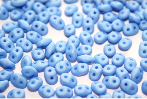 Superduo Beads Neon Silk Baby Blue 5x2,5mm - 10gr