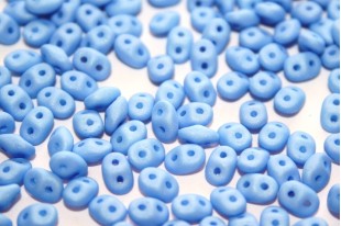 Superduo Beads Neon Silk Baby Blue 5x2,5mm - 10gr