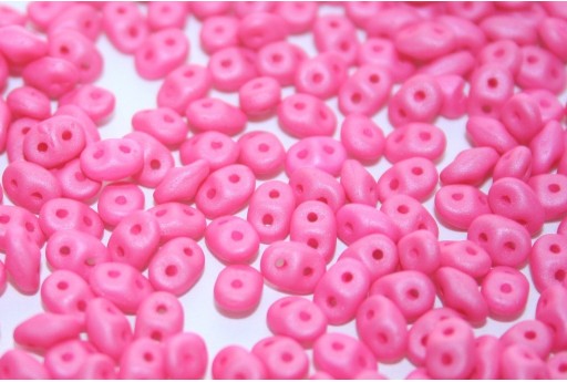 Superduo Beads Neon Silk Raspberry 5x2,5mm - 10gr