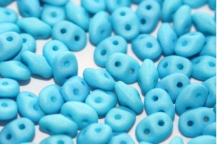 Superduo Beads Neon Silk Turquoise 5x2,5mm - 10gr