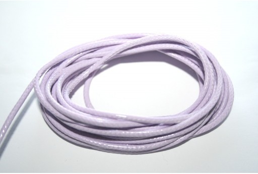 Light Violet Waxed Polyester Cord 2mm - 5mt