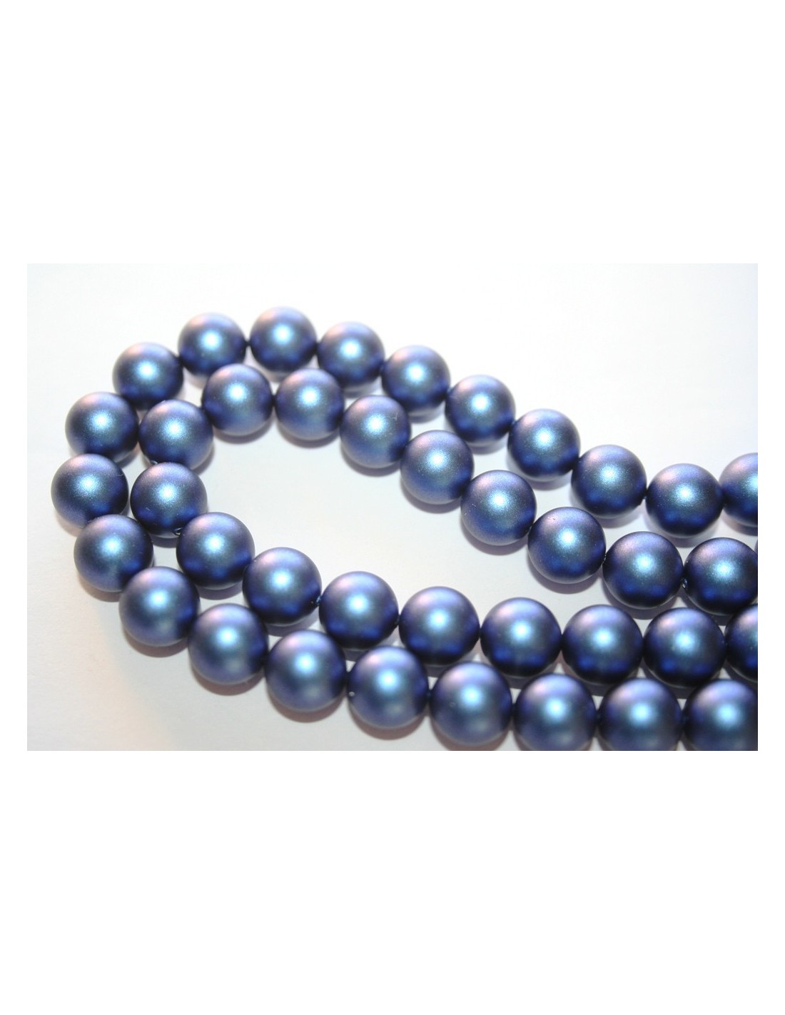 Swarovski Pearls 5810 Iridescent Dark Blue 10mm - Perlinebijoux
