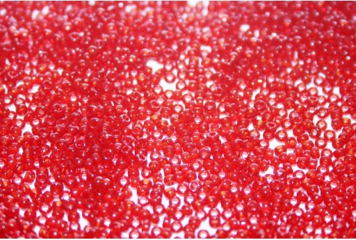 Miyuki Seed Beads Transparent Red 15/0 - 10gr