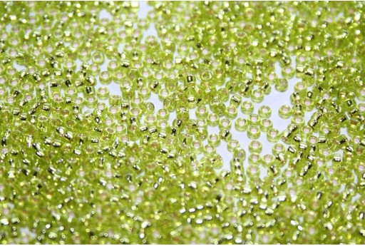 Miyuki Seed Beads Silver Lined Chartreuse 15/0 - 10gr