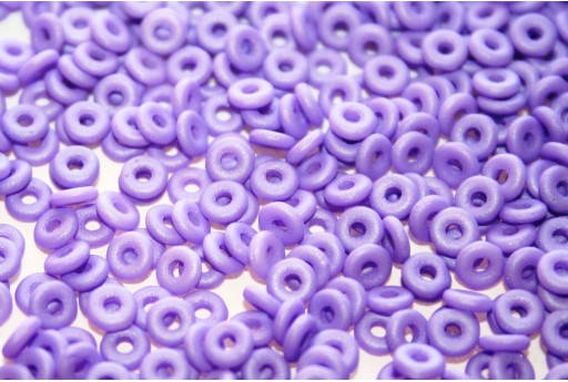 Perline O Beads Alabaster Metallic Violet 1x3,8mm - 5gr