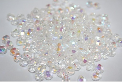Fire Polished Beads Crystal AB 6mm - Pack 600pcs