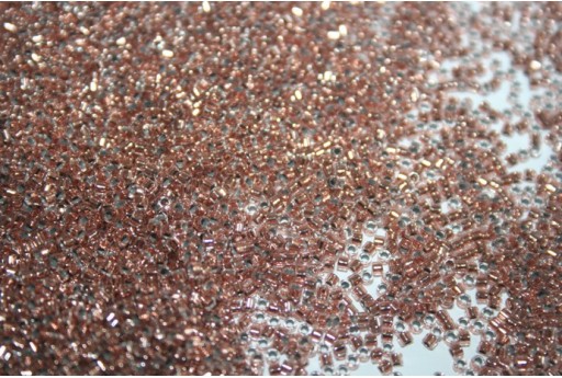 Miyuki Delica Color Lined Copper Crystal 11/0 - Pack 50gr