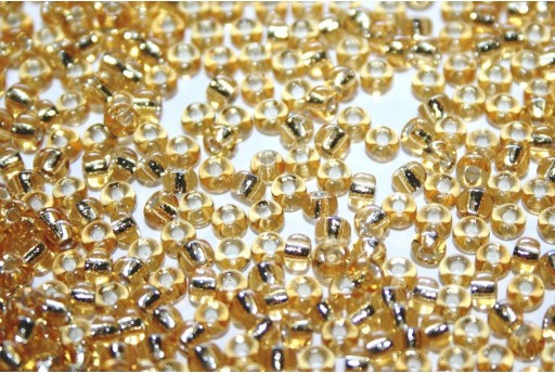 Rocailles Miyuki Seed Beads Silver Lined Gold 8/0 - 10gr