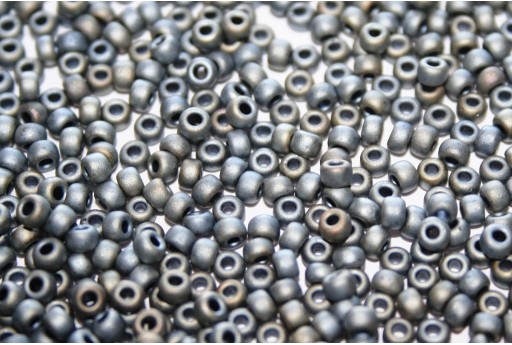 Rocailles Miyuki Seed Beads Matted Metallic Silver Grey 8/0 - 10gr