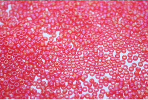 Miyuki Seed Beads Matted Light Red AB 15/0 - 10gr
