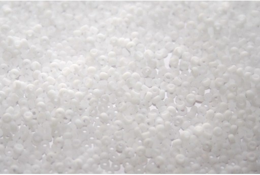 Miyuki Seed Beads White Opaque Matted 15/0 - 10gr