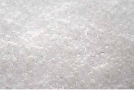 Rocailles Miyuki White Opaque Matted 15/0 - 10gr