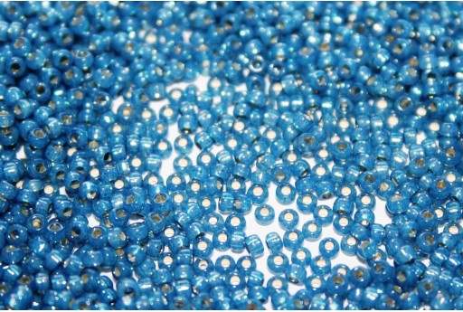 Miyuki Seed Beads Dyed Denim Blue S/L Alabaster 11/0 - 10gr