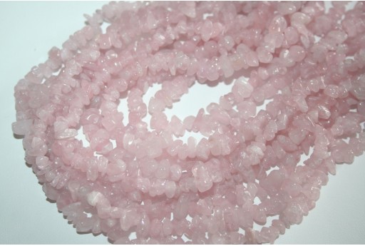 Filo Circa 100 Pietre Quarzo Rosa Chips 5x8mm QURO8