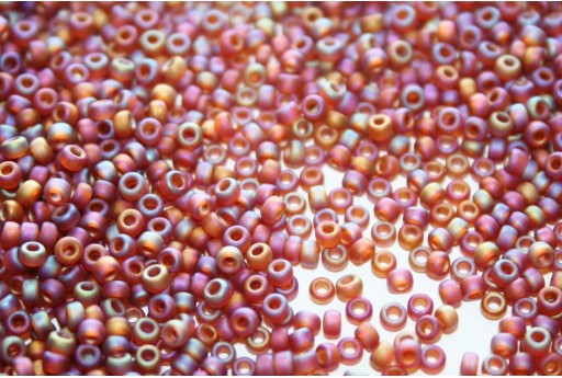 Miyuki Seed Beads Dark Topaz AB Matted 11/0 - 10gr