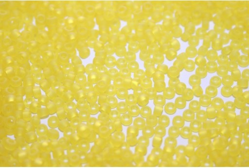 Miyuki Seed Beads Matted Transparent Yellow 11/0 - Pack 100gr