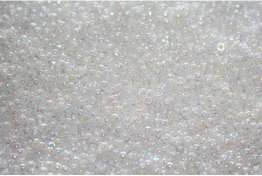 Miyuki Seed Beads White Pearl AB 15/0 - 10gr