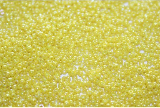 Miyuki Seed Beads Opaque Yellow AB 15/0 - Pack 50gr