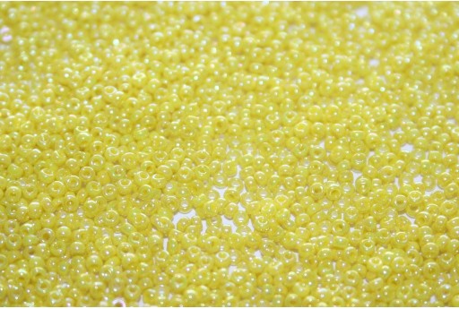 Miyuki Seed Beads Opaque Yellow AB 15/0 - Pack 50gr
