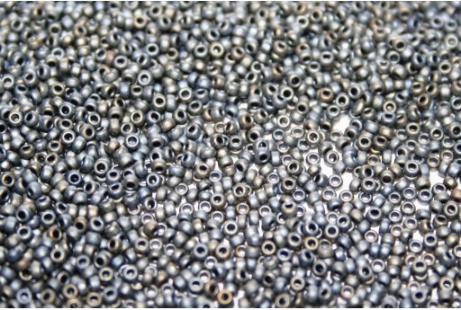 Rocailles Miyuki Matted Metallic Silver Grey 15/0 - 10gr