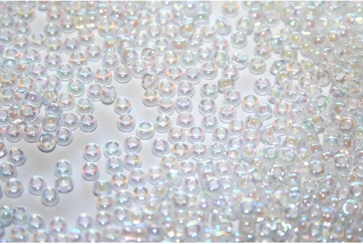 Miyuki Seed Beads White Lined Crystal AB 11/0 - Pack 250gr