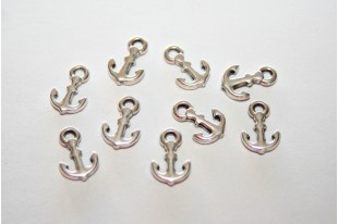 Mini Pendente Ancora Argento 6,5x10mm - 5pz