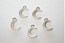 Moon Pendant Silver 7,8x12mm  - 3pcs