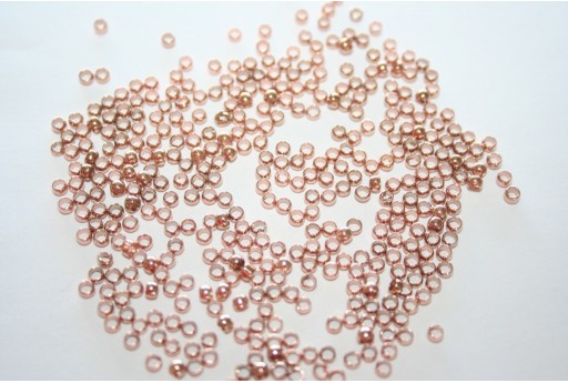 Brass Crimp Bead Rose Gold 2,5mm - 50pcs