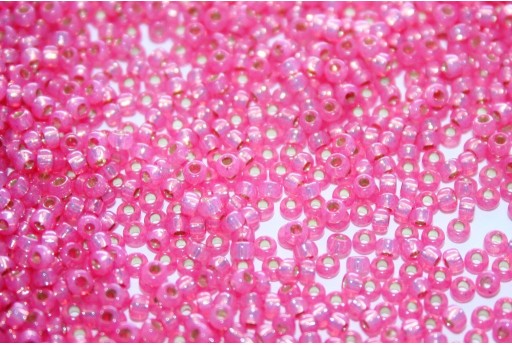 Miyuki Seed Beads Dyed Rose Pink Silver Lined 11/0 - Pack 250gr