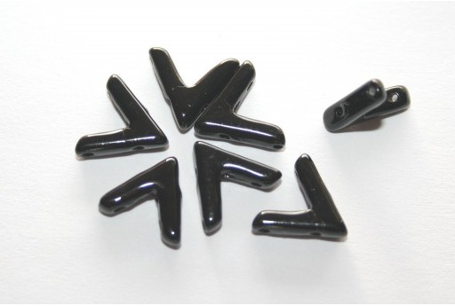 Ava® Beads Jet 10x4mm - Pack 100pcs