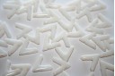Ava® Beads Opaque White 10x4mm - 10pcs