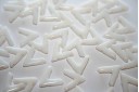 Ava® Beads Opaque White 10x4mm - 10pcs