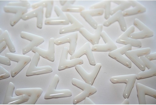 Ava® Beads Opaque White 10x4mm - 10pcs