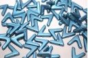 Ava® Beads Metallic Sea Blue 10x4mm - 10pcs