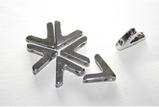 Perline Ava® Silver 10x4mm - 100pz