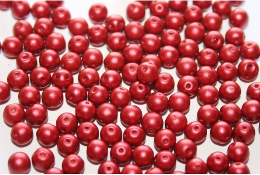 Perline RounDuo® Lava Red 5mm - 30pz