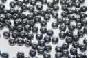 Rounduo® Beads Jet Hematite 5mm - 30pcs