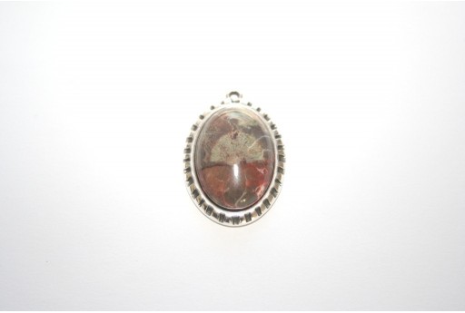 Antique Silver Setting Oval 18x25mm - 1pcs 2