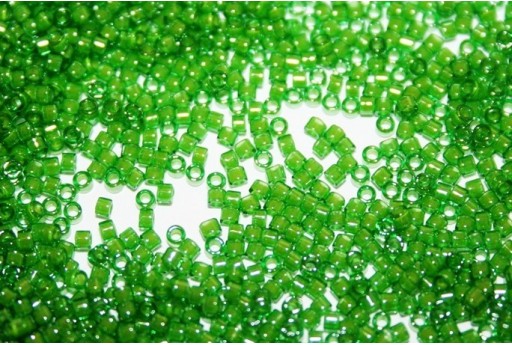 Miyuki Delica Lined Green Lime 11/0 - Pack 50gr