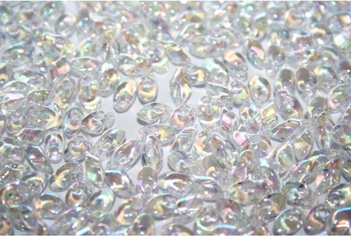 Miyuki Long Magatama Beads Crystal AB 4x7mm - 10gr