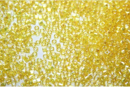 Miyuki Delica Beads Transparent Yellow AB 11/0 - 8gr