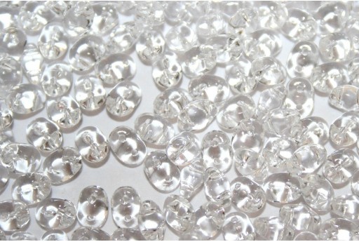 Superduo Beads Crystal 5x2,5mm - Pack 50gr