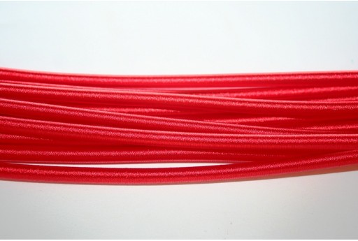 Cord Coated Rubber Red 5mm - 44cm
