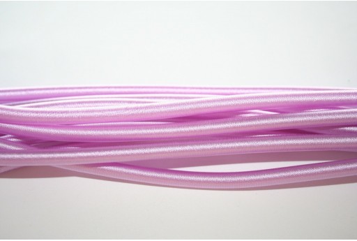Cord Coated Rubber Lilac 5mm - 44cm