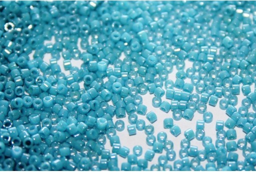 Miyuki Delica Beads Opaque Med Turquoise Blue Luster 11/0 - 8gr