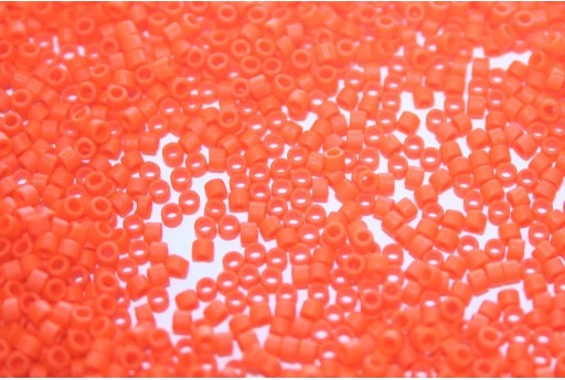 Miyuki Delica Beads Opaque Orange Matted 11/0 - Pack 50gr