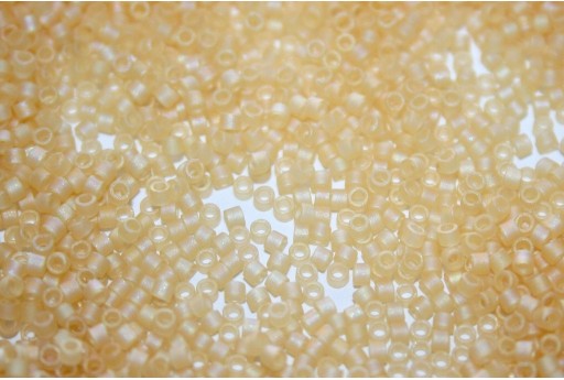 Miyuki Delica Beads Transparent Matted Crystal Ivory Luster 11/0 - 8gr