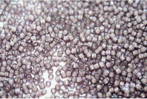 Miyuki Delica Beads White Lined Amethyst AB 11/0 - 8gr